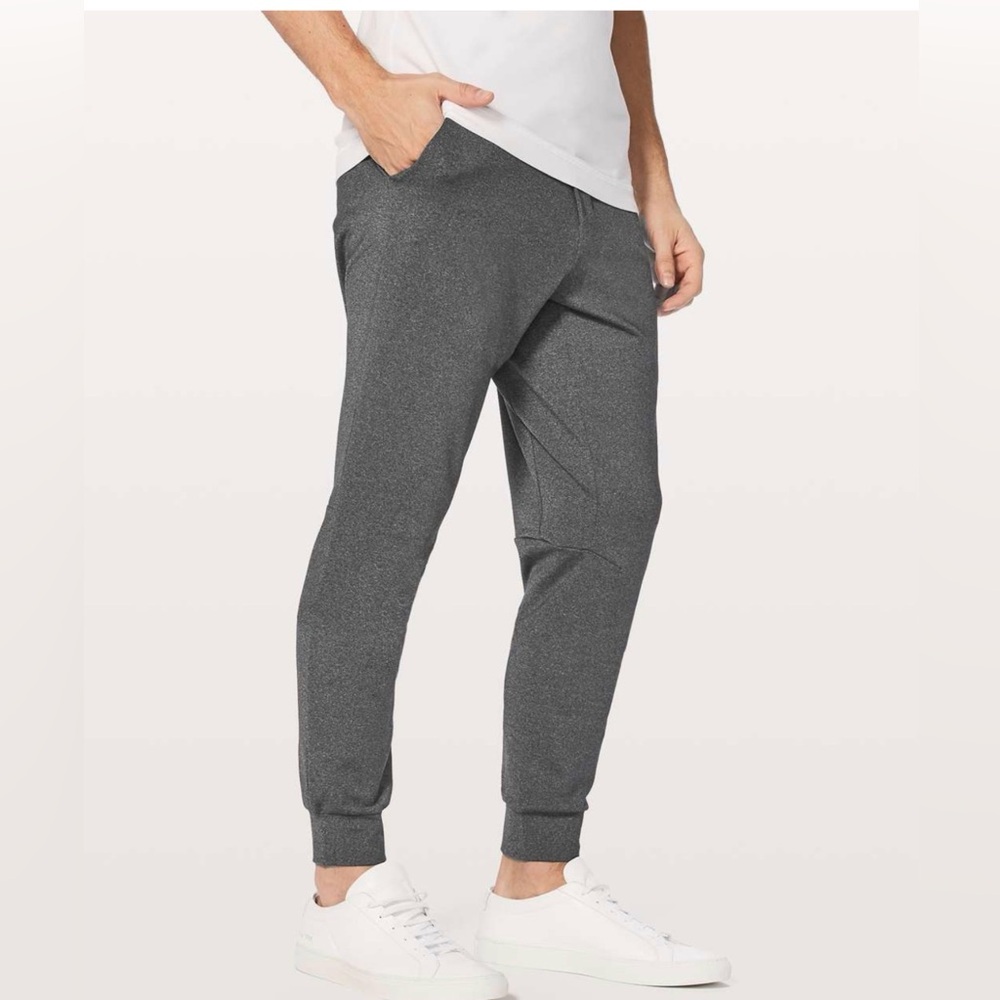 Lululemon City Sweat Joggers in a versatile heathered charcoal grey size L